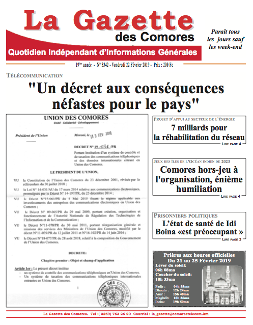 image Télécommunication  « Un décret aux conséquences néfastes pour le pays »